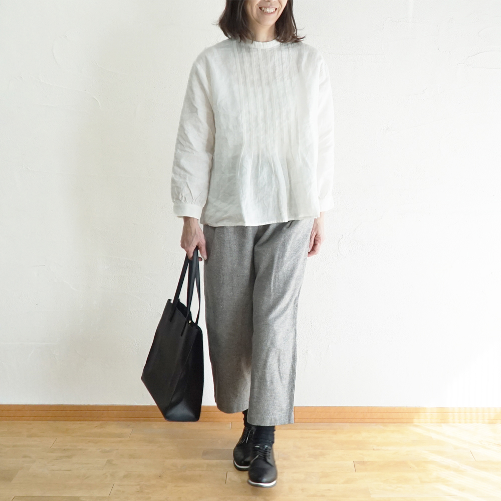 リネンブラウス 