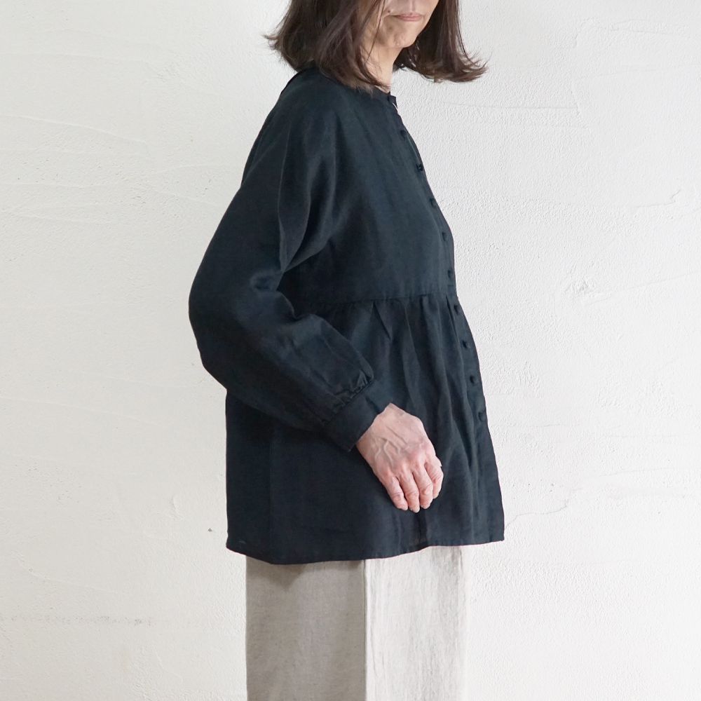 リネンブラウス 