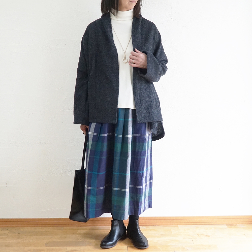 チェックスカート 