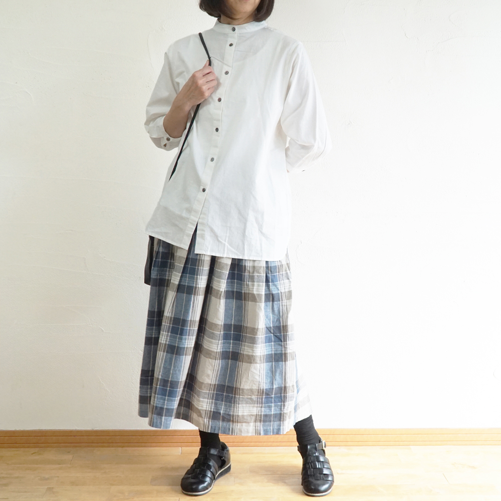 チェックスカート 