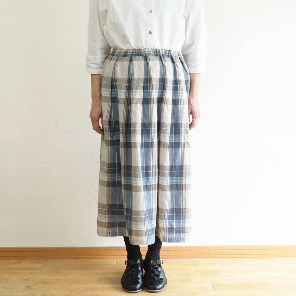 チェックスカート 