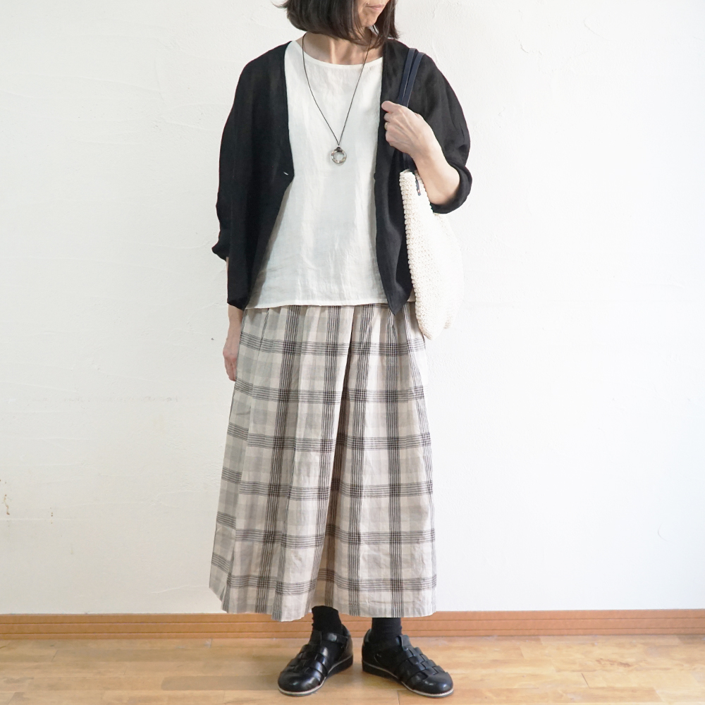 チェックスカート 