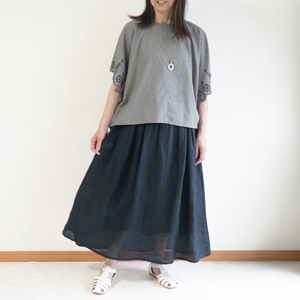 リネンスカート 