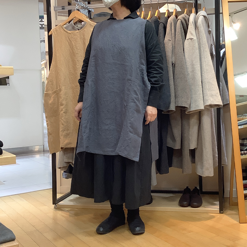 リネンエプロン 