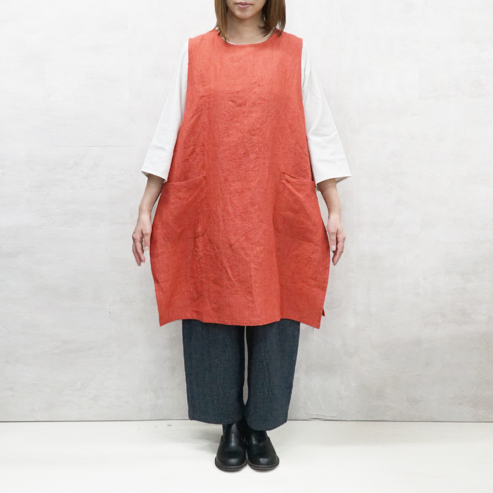 リネンエプロン 