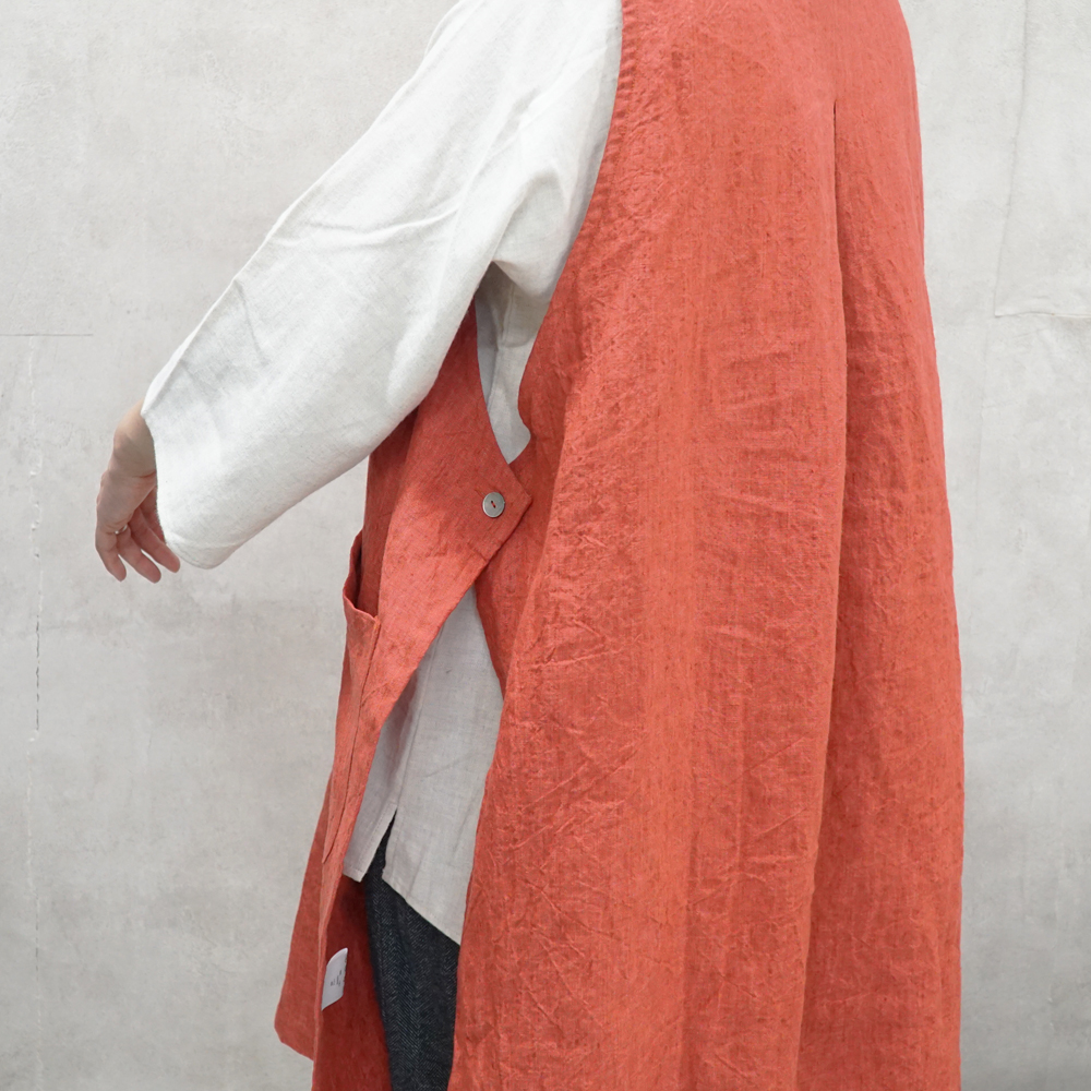 リネンエプロン 