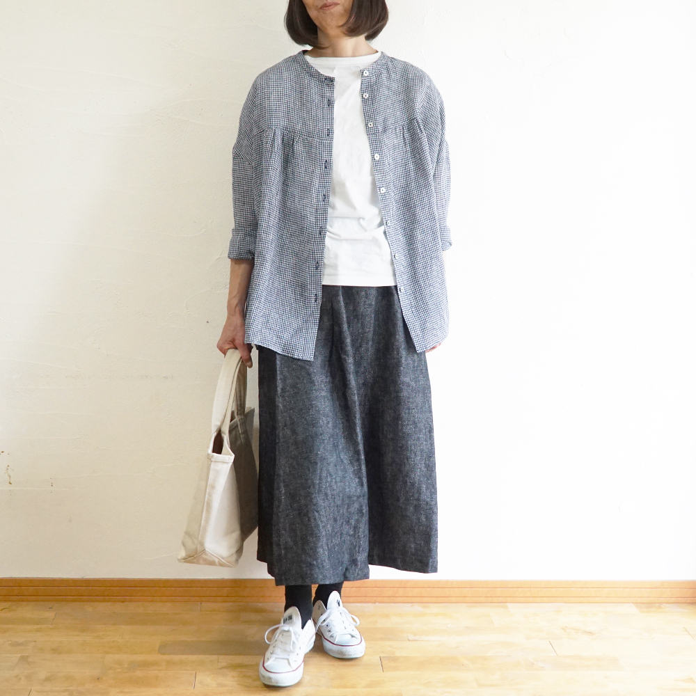 リネンブラウス 