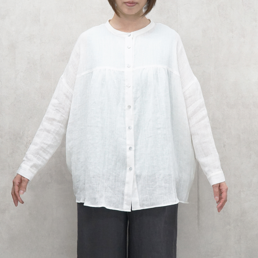 リネンブラウス 