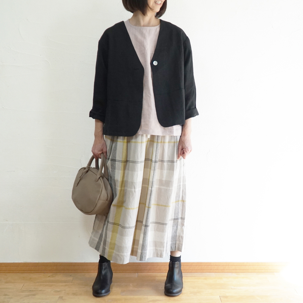 リネンブラウス 