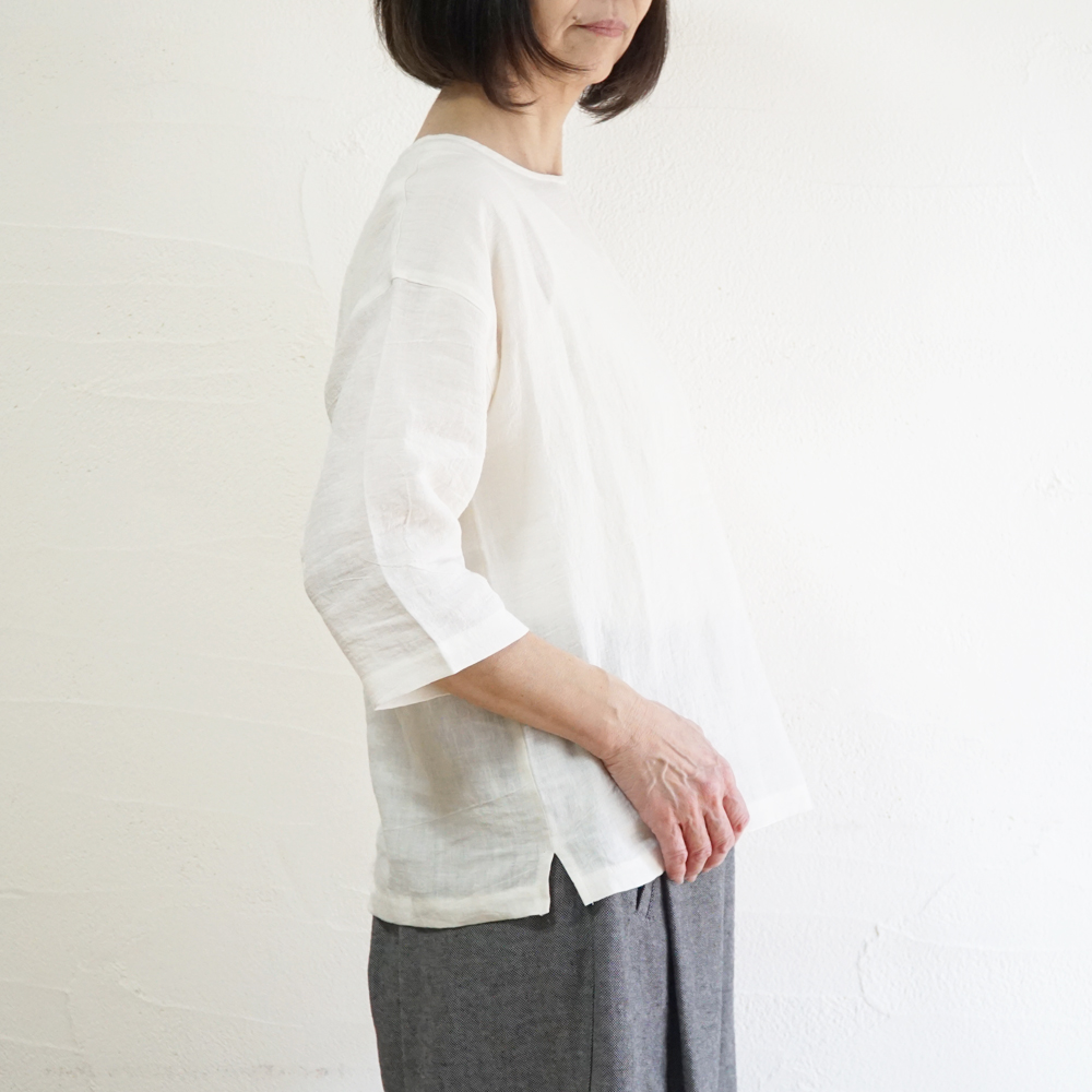 リネンブラウス 