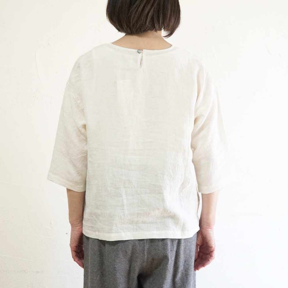 リネンブラウス 