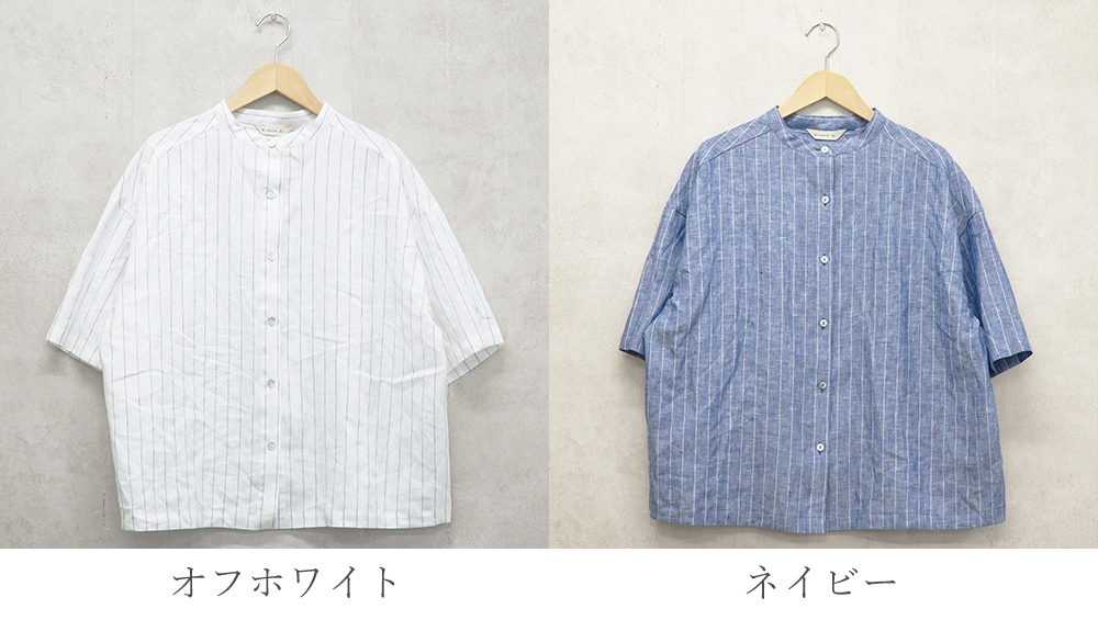 リネンブラウス 