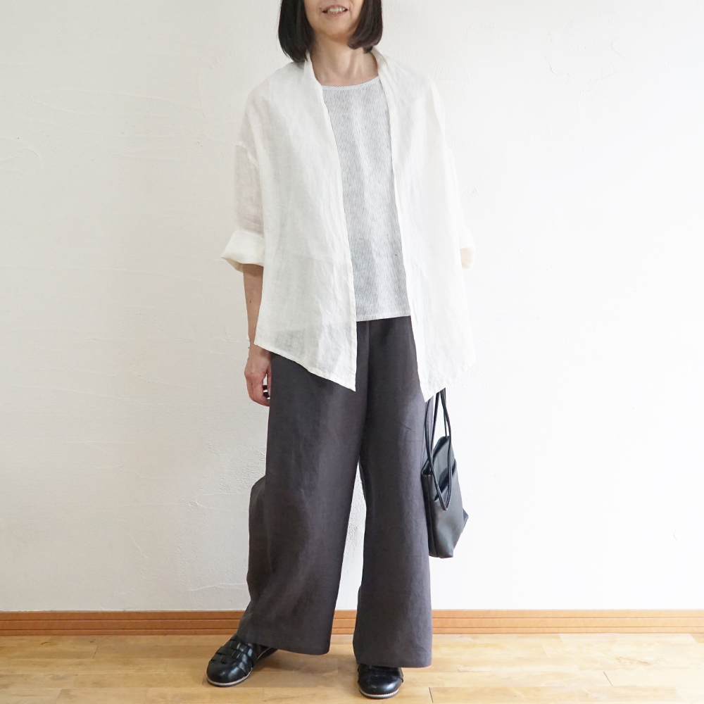 リネンカーディガン 