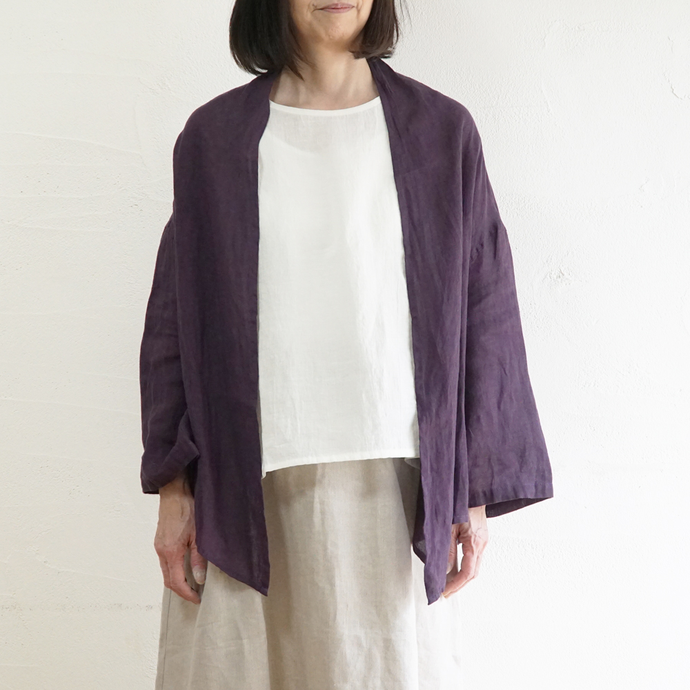 リネンカーディガン 