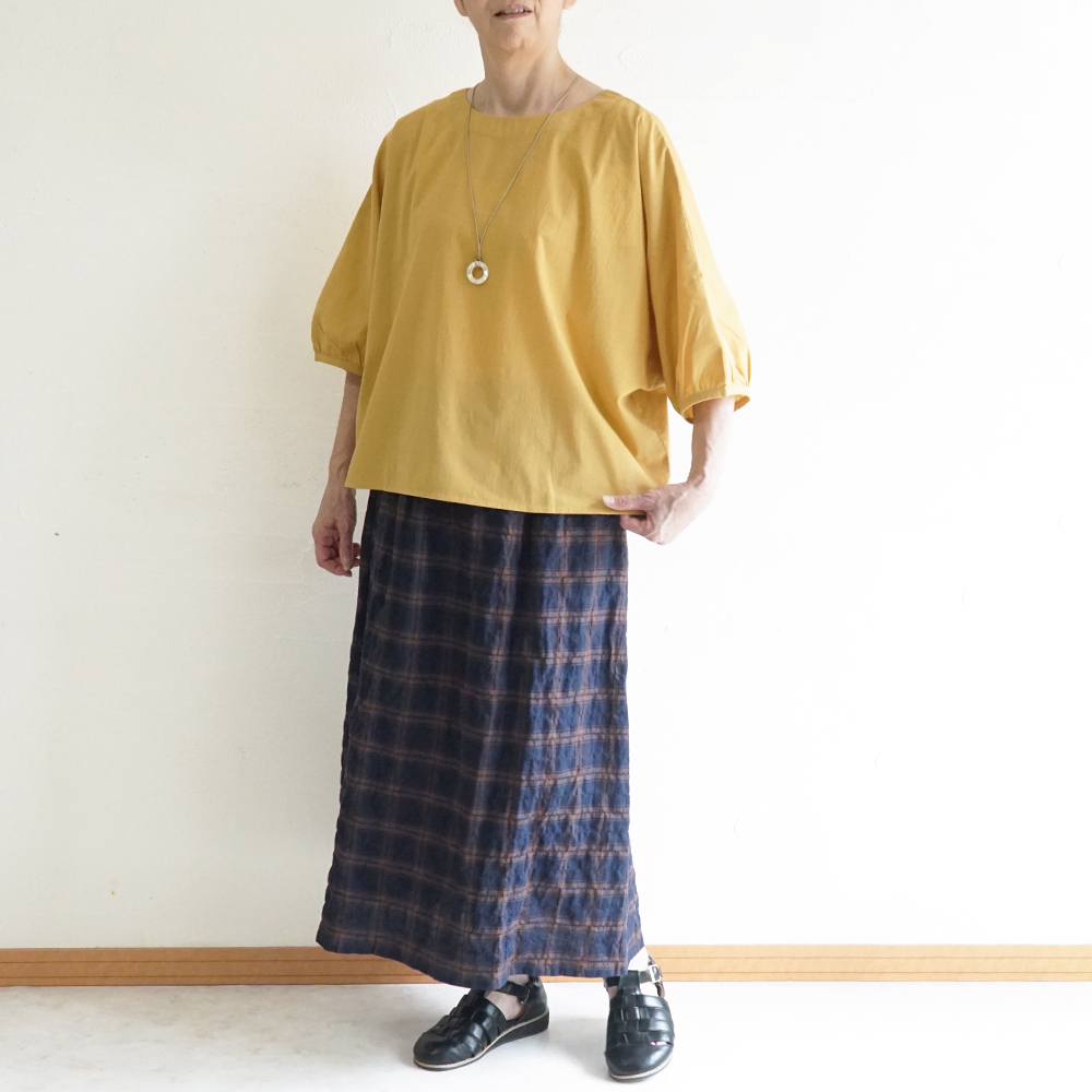 チェックスカート 