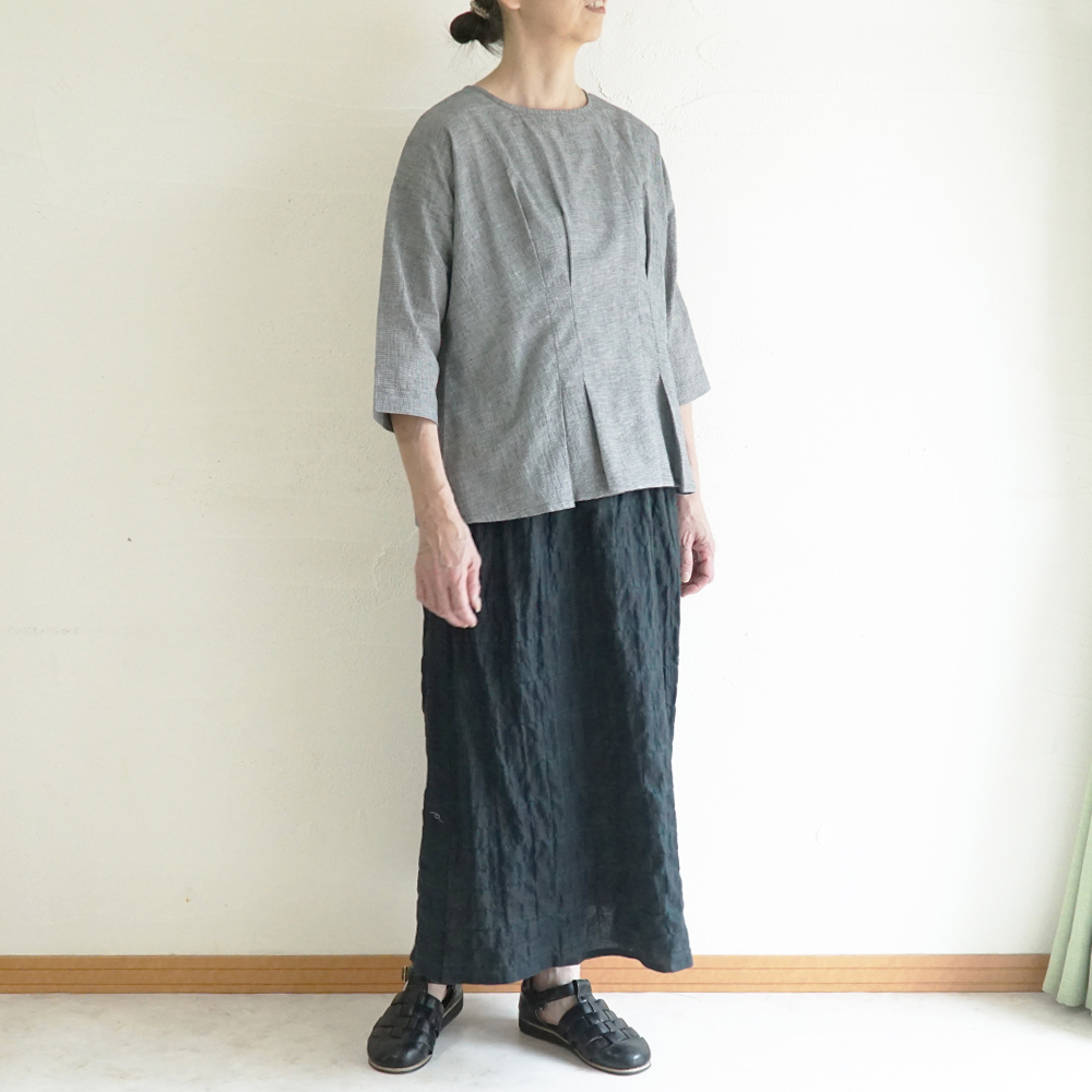 チェックスカート 