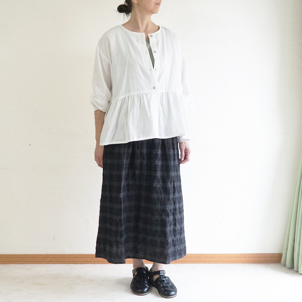チェックスカート 