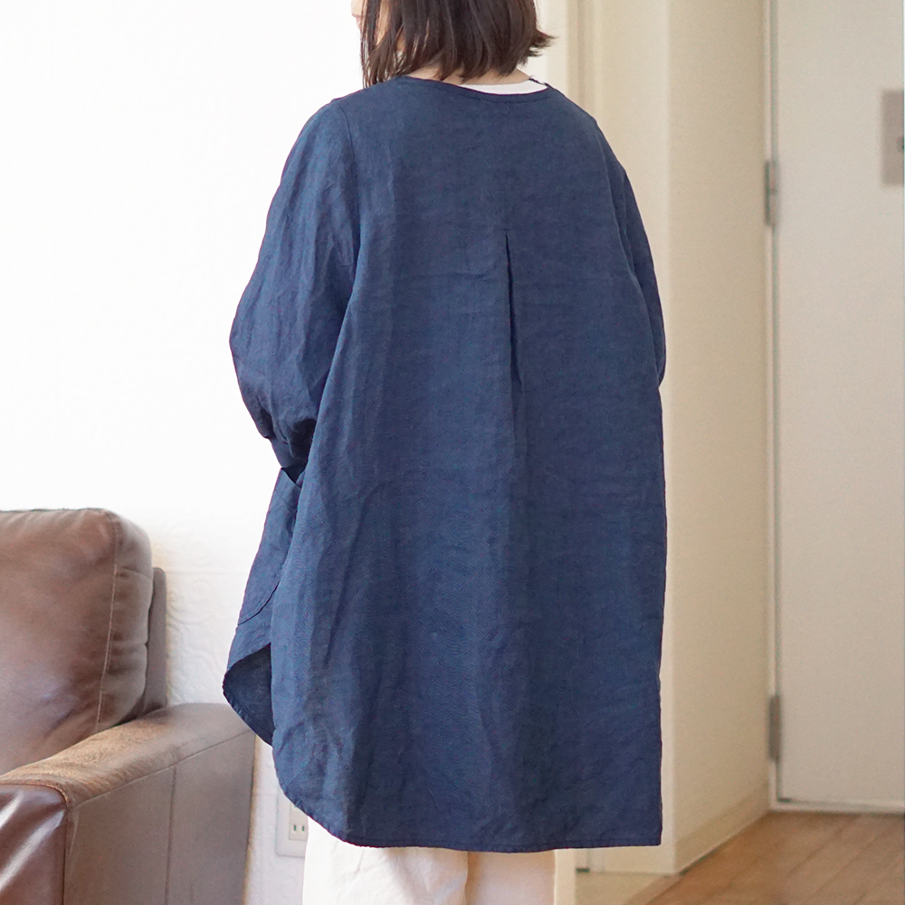 リネン割烹着 
