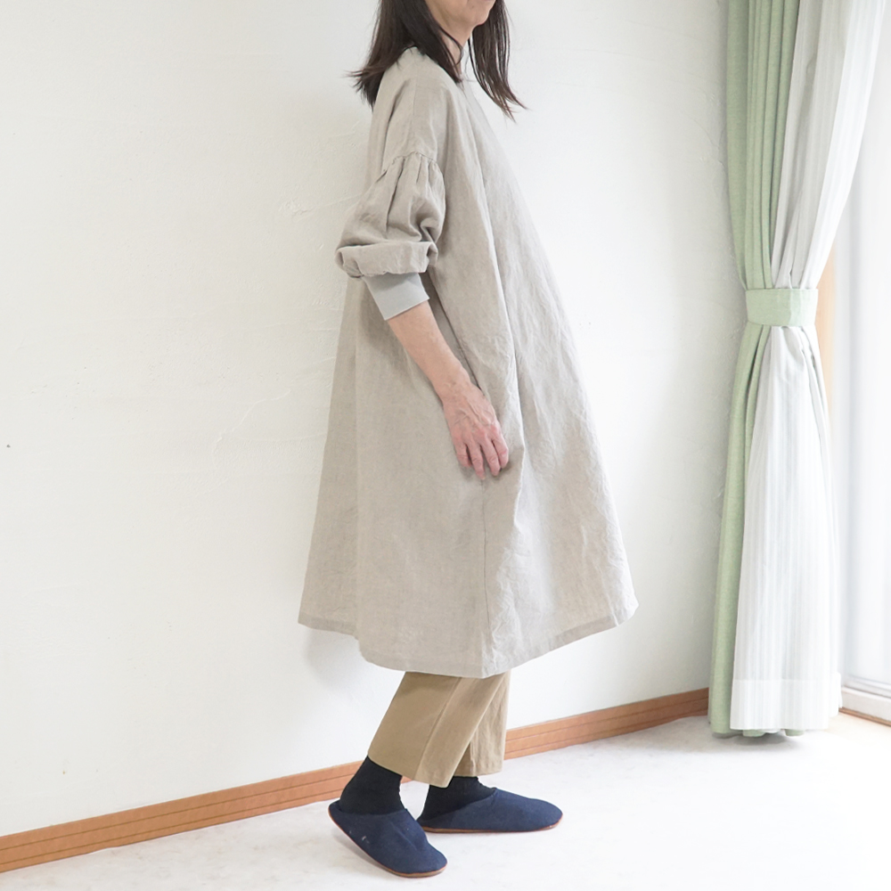 リネン割烹着 