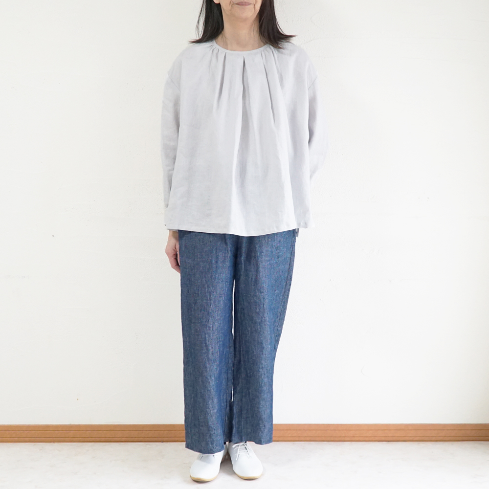 リネンブラウス 