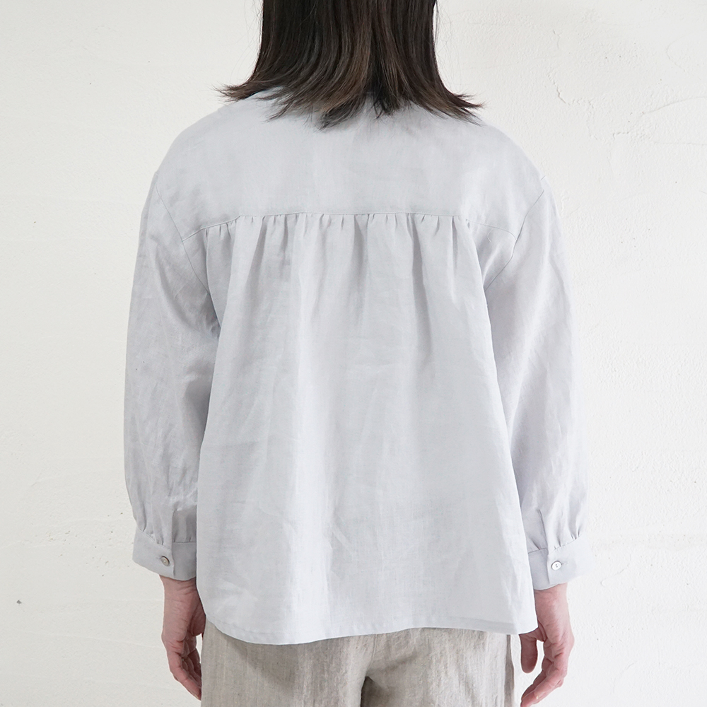 リネンブラウス 