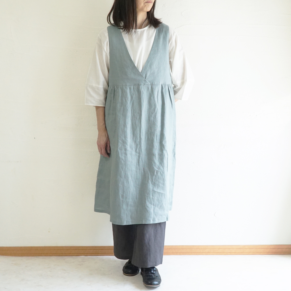 リネンワンピース 