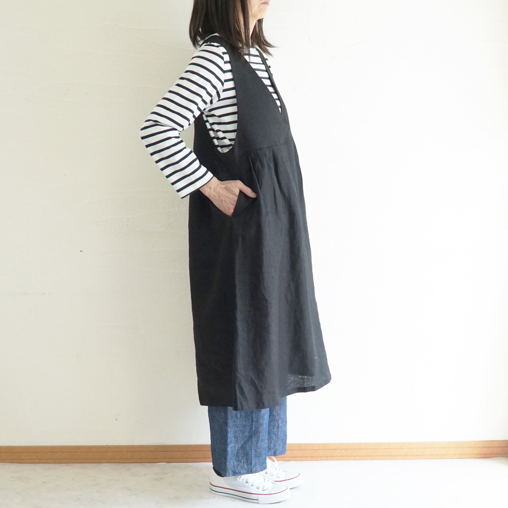 リネンワンピース 