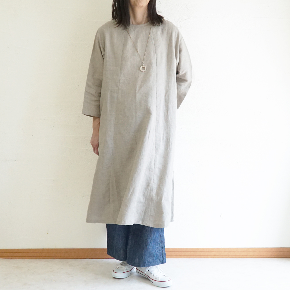 リネンワンピース 
