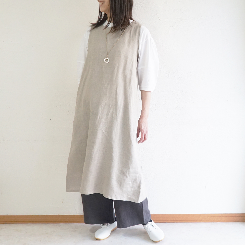 リネンワンピース 