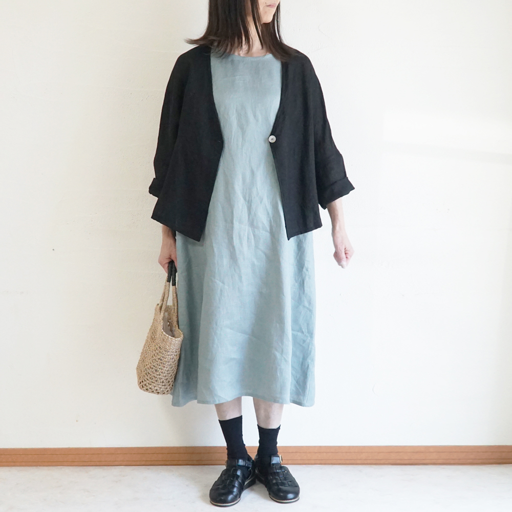 リネンワンピース 