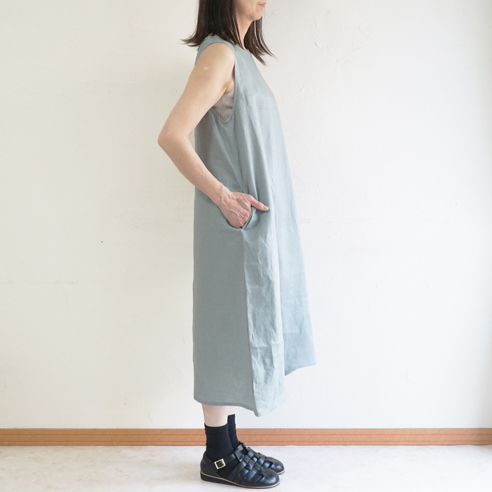 リネンワンピース 
