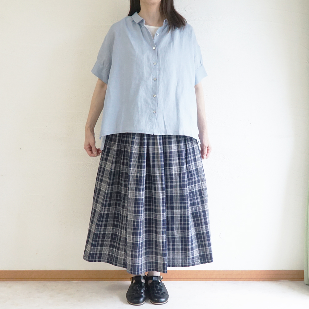 リネンブラウス 