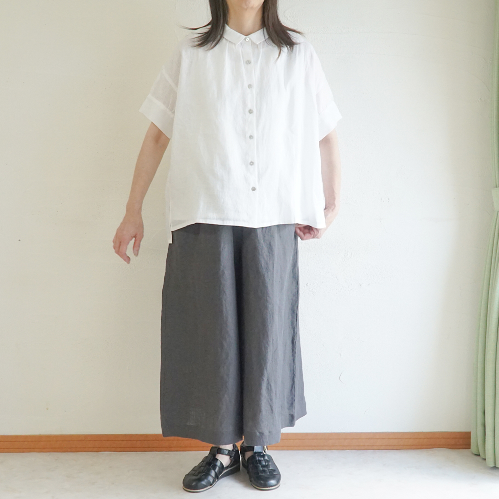 リネンブラウス 