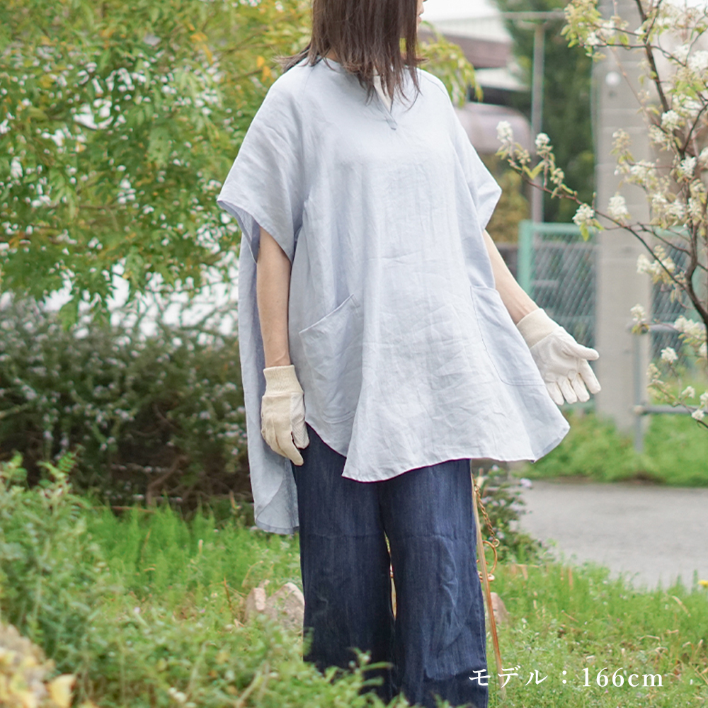 リネン割烹着 