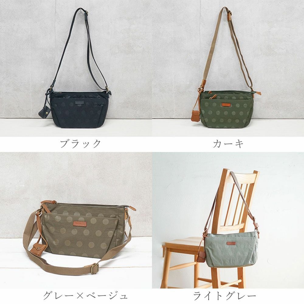 TL11776】 【新色登場】toleur ナイロンドット/カウレザーミニ