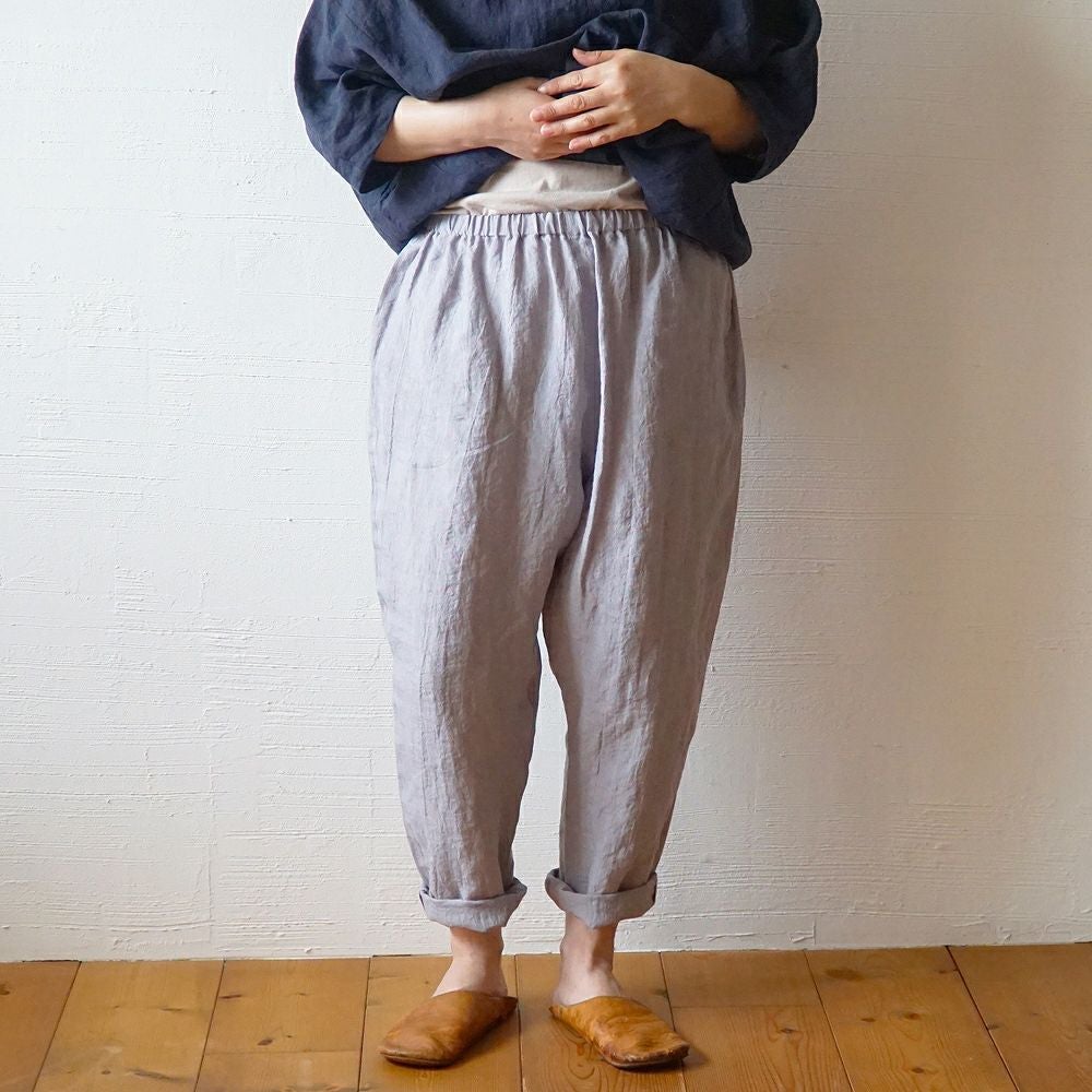 Branch m‘.,ブランチエム,ナチュラル,30代,40代,50代,60代,リネン,ゆったり,パンツ,リネンパンツ,テーパードパンツ,テーパード,アンダーパンツ,ペチパンツ,Makuake,