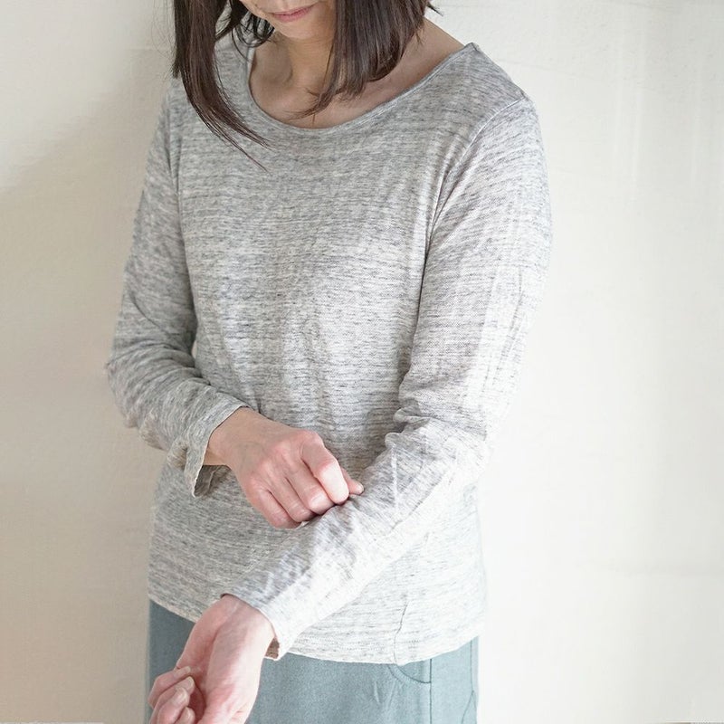 Branch m‘.,ブランチエム,ナチュラル,30代,40代,50代,60代,コットン,ゆったり,ガーゼ,インナー,肌着,肌に優しい,敏感肌,ロングスリーブ,長袖