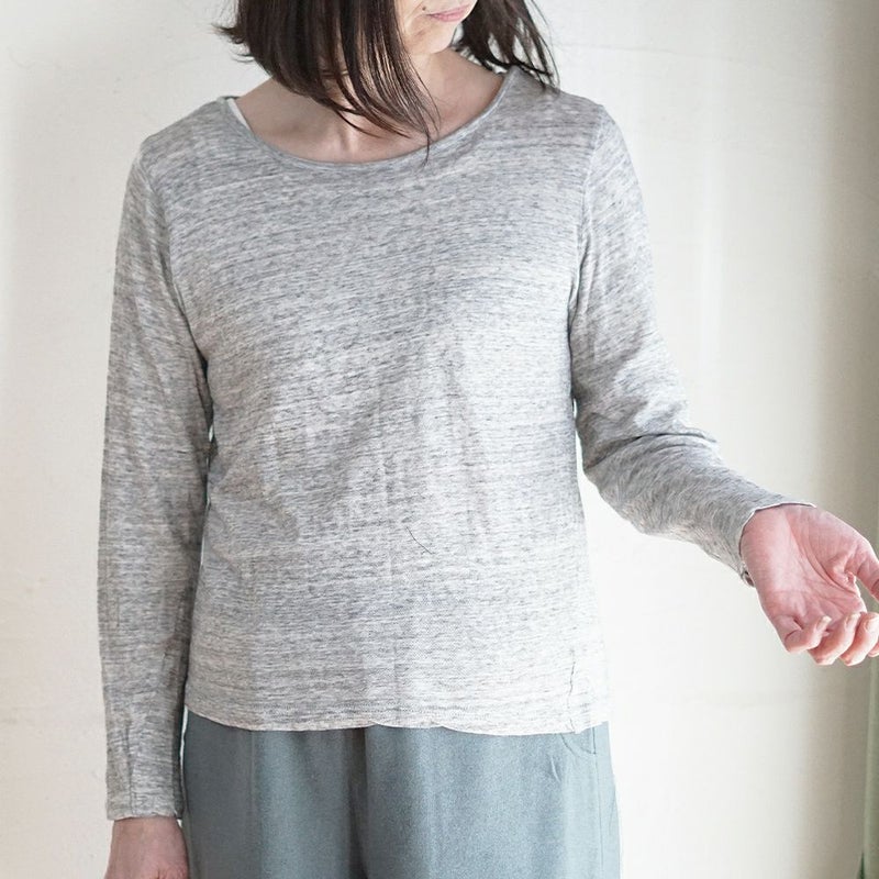 Branch m‘.,ブランチエム,ナチュラル,30代,40代,50代,60代,コットン,ゆったり,ガーゼ,インナー,肌着,肌に優しい,敏感肌,ロングスリーブ,長袖