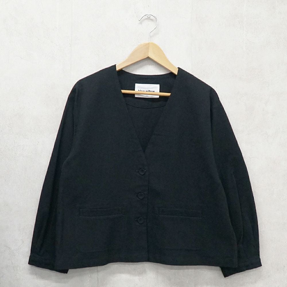 Branch m‘.,ブランチエム,ナチュラル,30代,40代,50代,60代,ゆったり,綿,コットン,リネン,コットンリネン,ジャケット,リネンジャケット,ノーカラージャケット,フォーマル,オケージョン,bluewillow,