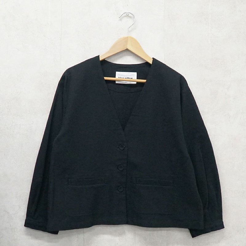 Branch m‘.,ブランチエム,ナチュラル,30代,40代,50代,60代,ゆったり,綿,コットン,リネン,コットンリネン,ジャケット,リネンジャケット,ノーカラージャケット,フォーマル,オケージョン,bluewillow,