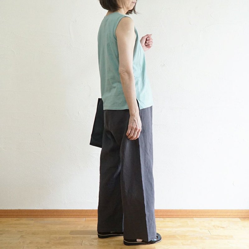 Branch m‘.,ブランチエム,ナチュラル,30代,40代,50代,60代,コットン,ゆったり,綿,タンクトップ,ノースリーブ,