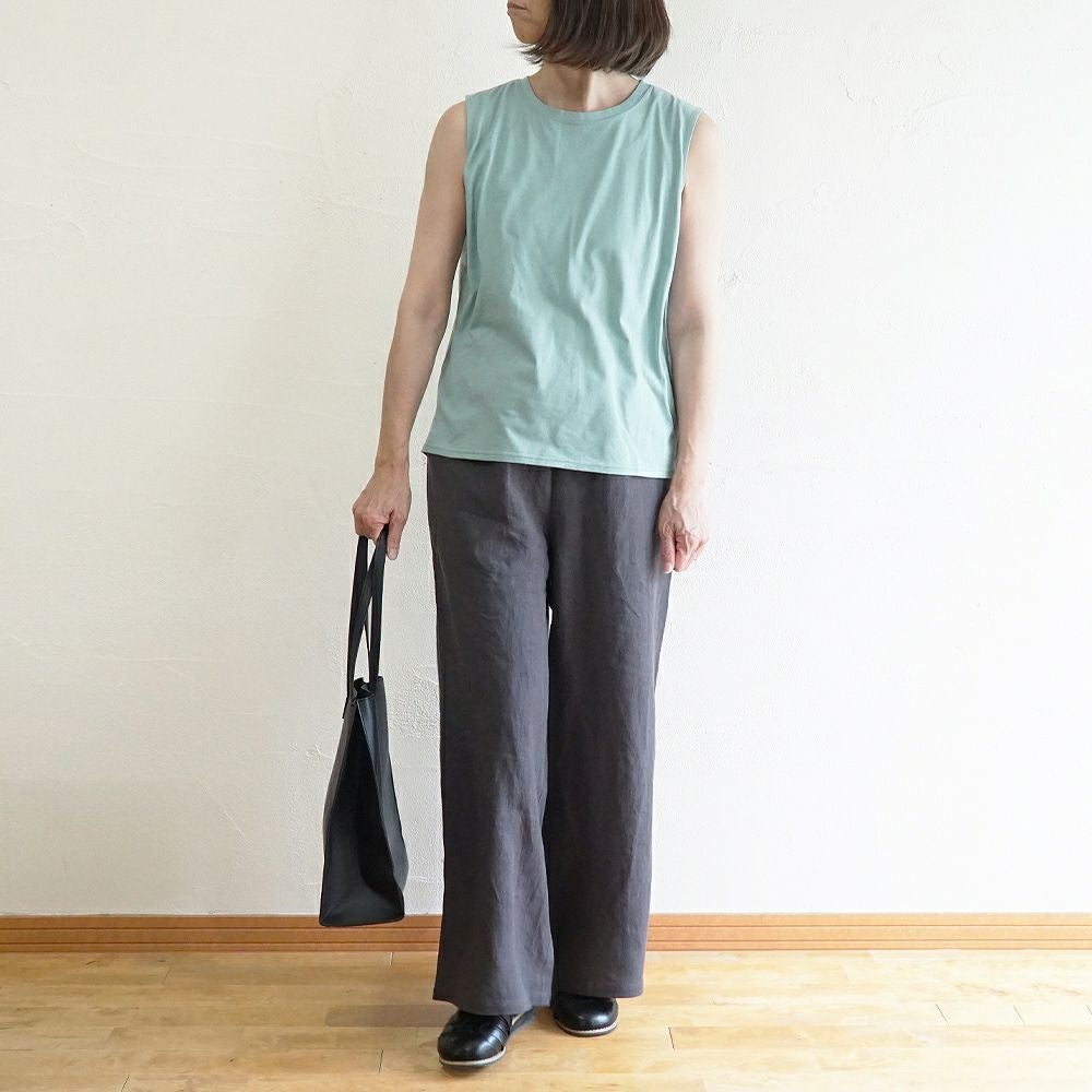 Branch m‘.,ブランチエム,ナチュラル,30代,40代,50代,60代,コットン,ゆったり,綿,タンクトップ,ノースリーブ,