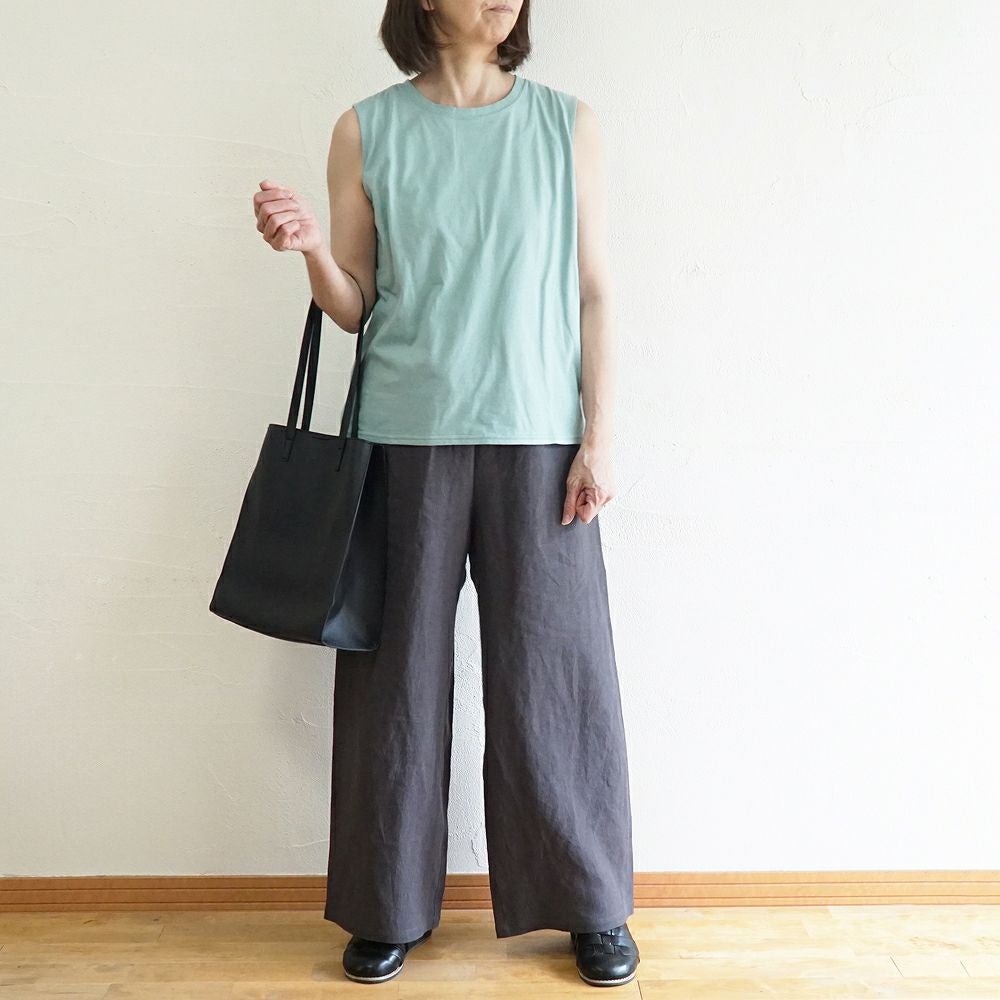 Branch m‘.,ブランチエム,ナチュラル,30代,40代,50代,60代,コットン,ゆったり,綿,タンクトップ,ノースリーブ,