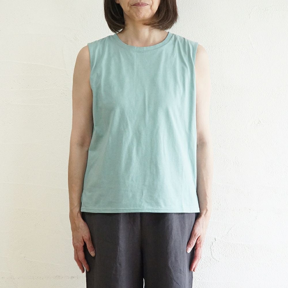 Branch m‘.,ブランチエム,ナチュラル,30代,40代,50代,60代,コットン,ゆったり,綿,タンクトップ,ノースリーブ,