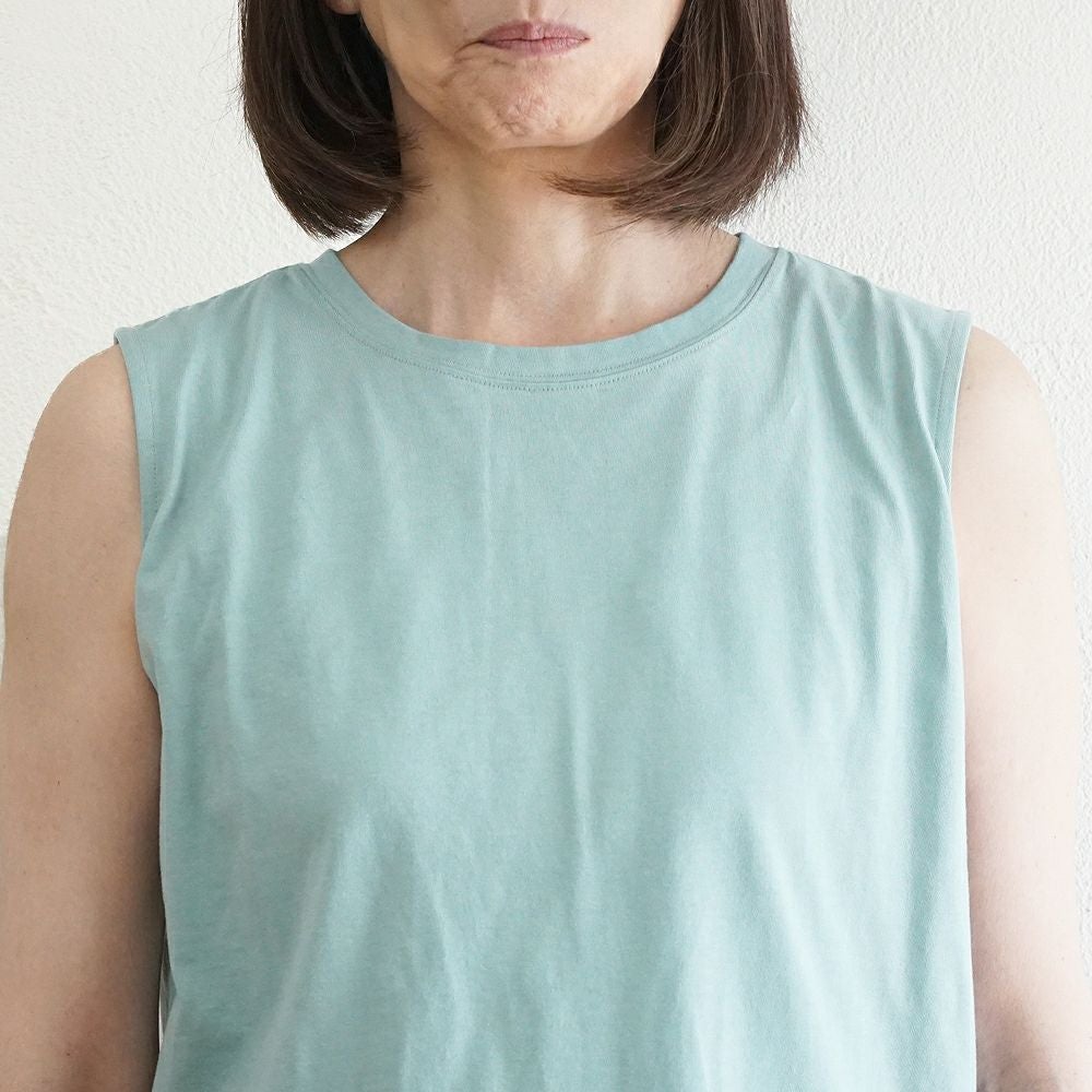 Branch m‘.,ブランチエム,ナチュラル,30代,40代,50代,60代,コットン,ゆったり,綿,タンクトップ,ノースリーブ,