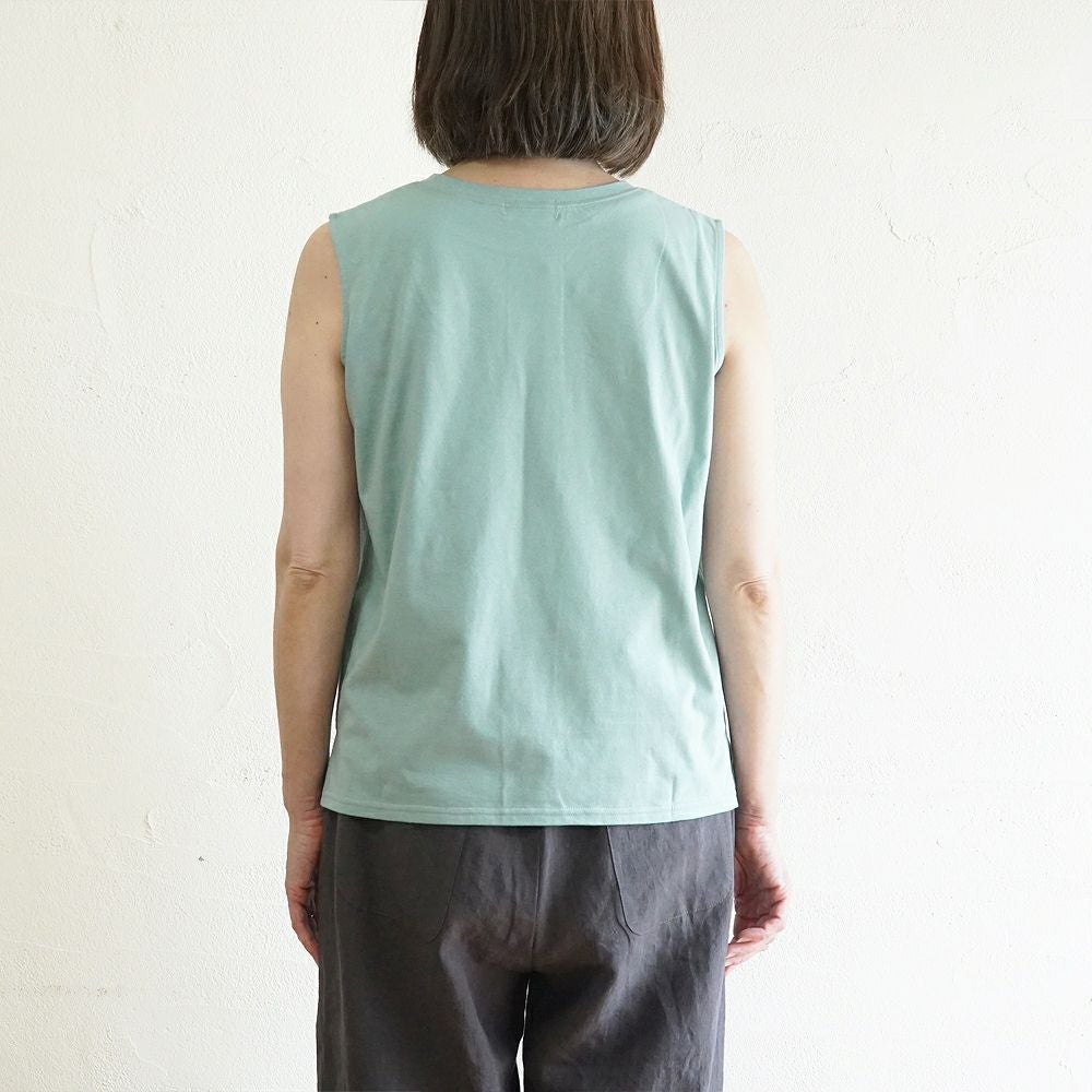 Branch m‘.,ブランチエム,ナチュラル,30代,40代,50代,60代,コットン,ゆったり,綿,タンクトップ,ノースリーブ,