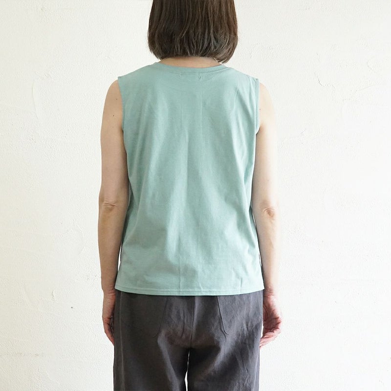 Branch m‘.,ブランチエム,ナチュラル,30代,40代,50代,60代,コットン,ゆったり,綿,タンクトップ,ノースリーブ,