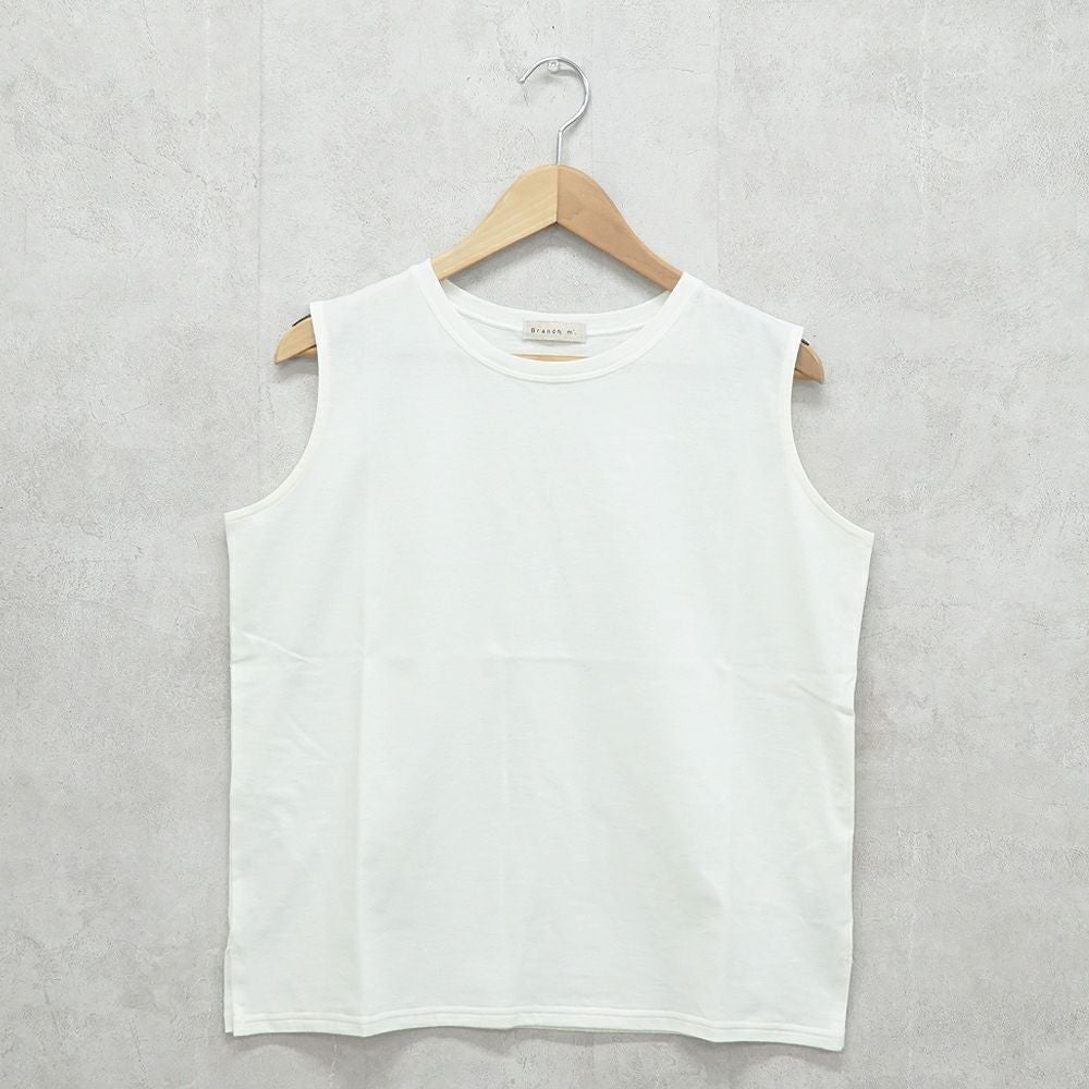 Branch m‘.,ブランチエム,ナチュラル,30代,40代,50代,60代,コットン,ゆったり,綿,タンクトップ,ノースリーブ,