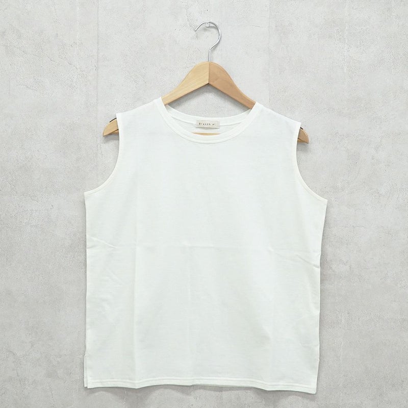 Branch m‘.,ブランチエム,ナチュラル,30代,40代,50代,60代,コットン,ゆったり,綿,タンクトップ,ノースリーブ,