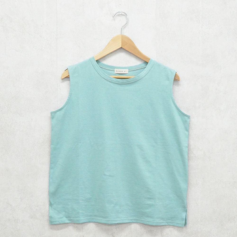 Branch m‘.,ブランチエム,ナチュラル,30代,40代,50代,60代,コットン,ゆったり,綿,タンクトップ,ノースリーブ,